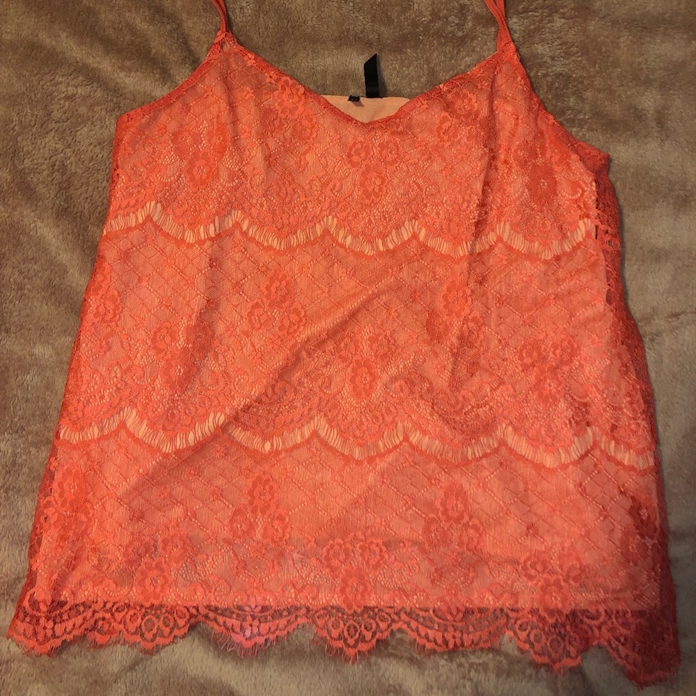 Pink laced top
